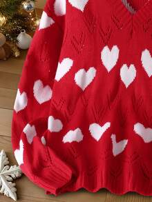 Women's Plus Casual Comfortable Romantic Vintage Modern Commute Office Teacher Minimalist Hollow V-Neck Knit Sweater, Suitable For Home, School, Vacation, Date Night, Holidays, Daily Wear, Travel, Country Music Concerts, Christmas, New Year, Airport, Spring, Autumn, Winter