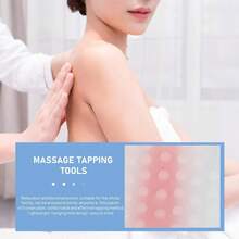 圆盘形经络按摩器 掌形身体按摩板 穴位敲击锤 硅胶经络拍 疏通经络 健身肌肉 - 彩色 - 查看 5