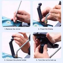 Soporte para teléfono de coche con clip fijo y giratorio de 360 grados - Negro - Ver 5