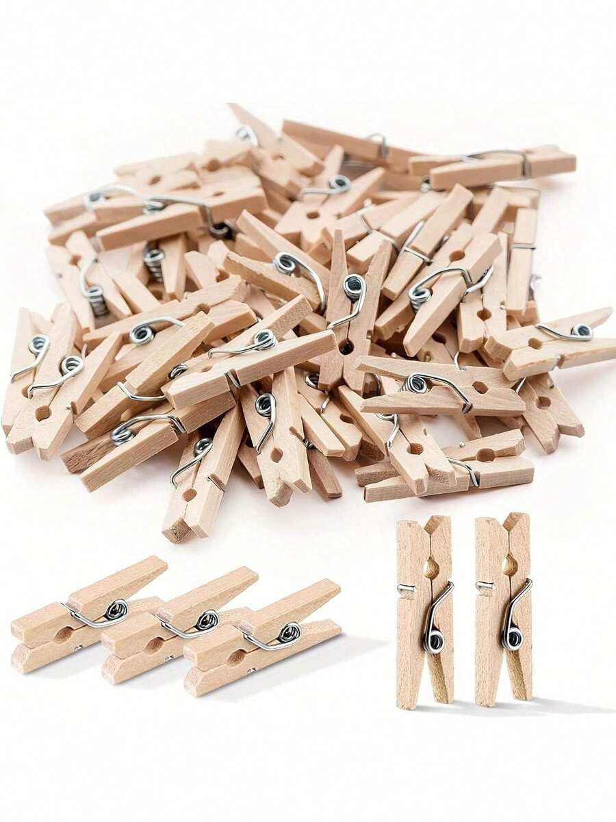 10/30/50pcs Mini Clothes Peg, Small Wooden Clothes Peg, Clothes Peg For Drying Clothes, Clothes Peg For DIY Photo Craft Projects