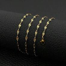 قلادتان فاخرتان من الفولاذ المقاوم للصدأ مطلية بالذهب والفضة، سلاسل قلادات من الفولاذ المقاوم للصدأ، مناسبة للحفلات والهدايا، مجوهرات ذات تصميم أنيق وعتيق، مناسبة للعطلات والتجمعات والمواعيد والهدايا والارتداء اليومي، هلال، صناعة راقية، مناسبة للسفر والمواعيد والحفلات وصيف المجوهرات والمجوهرات الغربية وإكسسوارات الشاطئ والحفلات الراقصة والشاطئ والصيف والمجوهرات والإكسسوارات