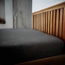 Teddy Thermal Fleece Fitted Bed Sheets - Single Double King Sheet - Teddy Burnt Orange - View 1