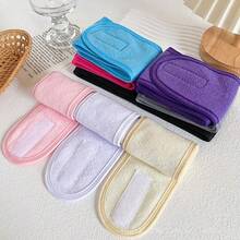 1 pièce Bandeau ajustable rose et bleu pour spa facial, maquillage, yoga, douche. Accessoires de coiffure