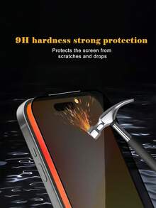 2 Packs Privacy Tempered Glass Screen Protector With Black Silk-Screen Borders, Suitable For IPhone 17 Pro Max 6.9-Inch Privacy Screen Protector, 9H Hardness, Scratch-Resistant, Full Coverage, Bubble-Free, Compatible With IPhone 17 Pro Max/17/16 Promax/15Pro Max/14Promax/13/12/11/XSMAX/Mini Screen Protectors
