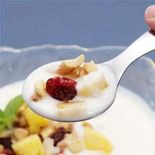 2/5 pièces Cuillères à mesurer à manche court - Mini cuillères rondes pour poudre de protéines, cuisson et café, set de cuillères lavables au lave-vaisselle