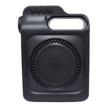 Bocina Bluetooth de 4″ con Luz LED y 2 Linternas, Asa de Transporte, Entradas USB y Micro SD, Función Radio FM, Batería Recargable y Carga por Panel Solar, Ideal para Exteriores, Camping, Viajes y Actividades al Aire Libre - 4″ - Ver 1