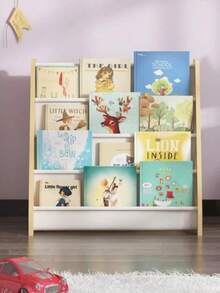 5/7-Tier Wooden Children's Bookshelf, Nursery Small Bookcase, Baby Book Cabinet, Magazine Rack, Suitable For Classroom, Playroom, Bedroom, Gift For Boys And Girls - Multicolor - View 9