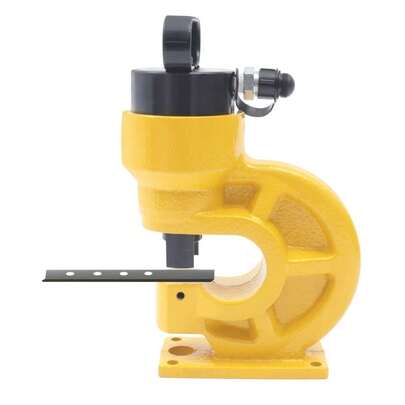 CH-60 Hydraulic Hole Puncher - Professional Grade Punching Tool With Precision Dies - Manual Hydraulic Punch For Metal Fabrication - Industrial Hole Punch Machine With Safety Lock - Heavy Duty Punching Equipment For Steel Plates