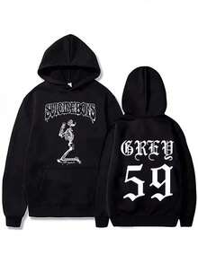 2025 Autumn_Winter New  G59 Hoodie Suicideboy Muisc Hoodie Casual Fashion Hoodie Daily Street Warm HoodieFashion Printed Sweatshirt - màu đen - Xem 1