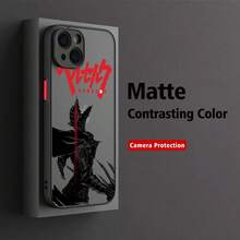 HOT Berserks Guts Anime Phone Case Compatible With  15 14 13 12 11 Pro Max X XR XSMax 7 8 Plus Matte Transparent Back Cover, Cover Compatible With  17 Pro Max Case,  17 Pro Case,  17 Case,  16 Pro Max Case - FGHS-29cc24032103 - Xem 9