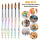 Bộ 6 bút vẽ móng tay Aurora Diamond Shaft (ống bạc)