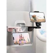 1-Piece Perilogics Universal Airplane Phone Holder - Multi-Directional 360° Rotation Hands-Free Mount For In-Flight Viewing - Pocket-Sized Travel Essential With Secure Grip - Airplane Accessory Must-Have, Long-Haul Flight Companion, Holiday Travel Gadget, Stocking Stuffer Idea, Frequent Flyer Gift