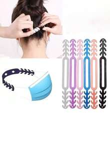 2 szt./4 szt./5 szt./10 szt./20 szt./15 szt. Jednorazowa maska w losowym kolorze, haczyk chroniący uszy przed przytrzaśnięciem, regulowana klamra