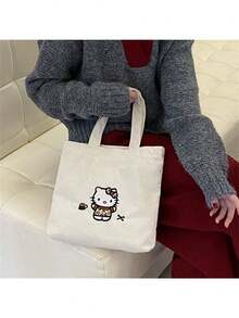 Sanrio حقيبة كتف فليس سعة كبيرة من سانريو هالو كيتي، مناسبة للعمل والخروجات، حقيبة أنيقة محمولة، حقيبة يدوية مريحة، مثالية للعطلات واستخدام الجيم، (قد تكون بعض الأجزاء عشوائية)، لوازم العطلات، الخريف، ، عيد الميلاد، الكرنفال، اليوم الوطني، الخريف، يوم الاستقلال، (سيتم شحن نمط عشوائي)