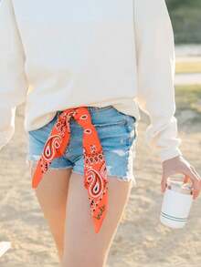 Custom Neck Scarf, Custom Handkerchief, Personalized Belt Accessory, Fashion Bag Decoration, Stylish Hair Wrap, Bridesmaid Party Favor, Wedding Gift Keepsake, Unique Fashion Accessory