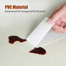 1 Roll (3.2M/10.5FTS)Of Waterproof And Mildew-Proof Toilet Sealing Strip , Grout Sealer Tape, Furniture Sticker, Self-Adhesive Sealing Tape, Suitable For Kitchens And Bathrooms. The Waterproof Tape Can Prevent Moisture. The Kitchen Sink Beautiful Joint Sticker Is Suitable For Workshops, Kitchens, Bathrooms, And Home Use. Colors And Styles Are Random (Applicable To Smooth Surfaces; The Surface Must Be Carefully Cleaned Before Use To Ensure It Is Clean And Flat) - 白色 - 查看 5