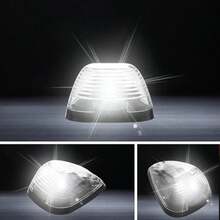 WALSIO 5 PCS Cab Roof Marker Lights 10 LED Amber Roof Top Lamp Running Light Replacement Compatible With Ford 1999-2016 F150 F250 F350 F450 F550 Super Duty Pickup Trucks SUV (Amber)