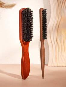 Wood Teasing Brush 5pcs, Teasing Comb,Styling Comb Set With Rat Tail Pick For Hair Sectioning For Edge Control, Backcombing, Smoothing, And Styling Thin & Fine Hair To Create Volume, Edge Brush For Edge & Back Brushing Hair Brush,Hair Brush,Slick Back Brush,Styling Brush,Curly Hair Brush,Edge Brush,Hair Comb,Brush Hair,Hair Brush Set,Comb Hair,Comb For Curls,Detangling Brush,Hair Brush For Women,Hair,Travel,Hair Products,Hair Tools,Hair Stuff,Barber,Barber Accessories,Barbershop,Hairdressing Equipment