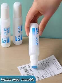 1-3pcs Thermal Paper Correction Liquid, With High-Strength Covering Power, Can Effectively Protect Personal Privacy. It Adopts An Formula, Is Non-Pungent And Odorless, And Does Not Hurt Hands, And Can Be Used With Confidence.