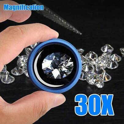 Zeiss Lenses Magnifying Glasses - Optical Glass Coated, Jewelry Metal Case For Watch Repair, Jewelry Making, Precise Inspection