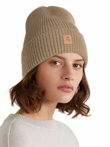 1pc Women Beanie Cuffed Thick Knitted Beanie Hat, Unisex Winter Hat Beanies Skull Cap, Outdoor Accessory