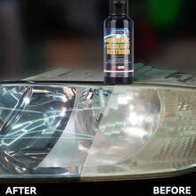 JB-XPCS Kit de restauración de faros con agente de renovación, eliminador de arañazos, reparación de faros y pulido para accesorios de automóvil
