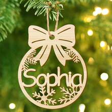 Personalized Christmas Ornaments With Name,Wooden Christmas Tree Ornaments 2025 With Custom Family Name For Kids Adults,Xmas Ornaments For Christmas Tree Gifts (01-6 Styles Of Christmas Ornament),Elegant Living,Artful Living - Multicolor - View 10
