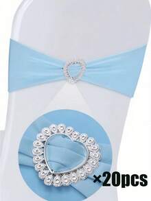 Heart-Shaped Buckle Sliding Elastic Chair Cover Strap, Universal Elastic Chair Strap, Suitable For Wedding Banquets, Event Parties, Wedding Celebrations, Party Banquets, Hotel Events, Ceremonies, Holiday And Birthday Decorations, Christmas, And Other Occasions.