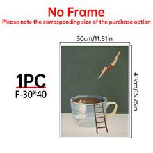 1 张咖啡潜水员海报印刷品、早安咖啡海报、咖啡爱好者礼物、咖啡站墙壁艺术、厨房墙壁艺术 - 可选框架、极简主义家居墙壁艺术、礼物、有趣和创意的家居墙壁装饰、卧室、客厅、厨房、浴室、咖啡厅、宿舍墙壁艺术帆布海报 - 1pc - 查看 28