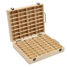 Portable Wooden Essential Oil Display Box Aromatherapy Essential Oils Storage Box - Wood Color - View 4