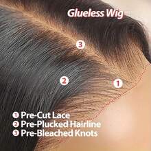 CEXXY 200% Glueless Body Wave Human Hair Wigs Wear And Go 7x5 Hd Lace Closure Wig - Natural Black - Xem 7