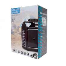 Bocina Bluetooth de 4″ con Luz LED y 2 Linternas, Asa de Transporte, Entradas USB y Micro SD, Función Radio FM, Batería Recargable y Carga por Panel Solar, Ideal para Exteriores, Camping, Viajes y Actividades al Aire Libre - 4″ - Ver 7