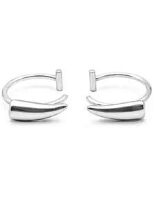 1 par de clips para labios con colmillos de vampiro, dientes de demonio, colmillos, de acero de titanio, sin costuras, anillos para labios, accesorios de Halloween