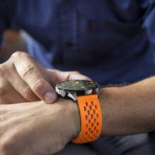 22mm Fashion Silicone Band Compatible With Samsung Galaxy Watch 6 5 4 Compatible With Huawei GT4 3 GT2 Pro Bracelet Compatible With Garmin Vivoactive 4 Strap - 22mm - View 7