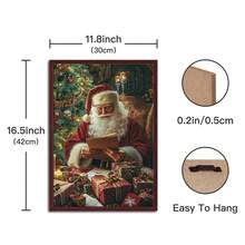Putuo Decor 1pc Tranh gỗ treo biển trang trí, Danh sách kiểm tra trẻ hư của ông già Noel, Áp phích gỗ trang trí tường nghệ thuật cho nhà trang trại phòng khách văn phòng studio quán cà phê quán cà phê, Quà tặng Giáng sinh - Nhiều màu - Xem 3