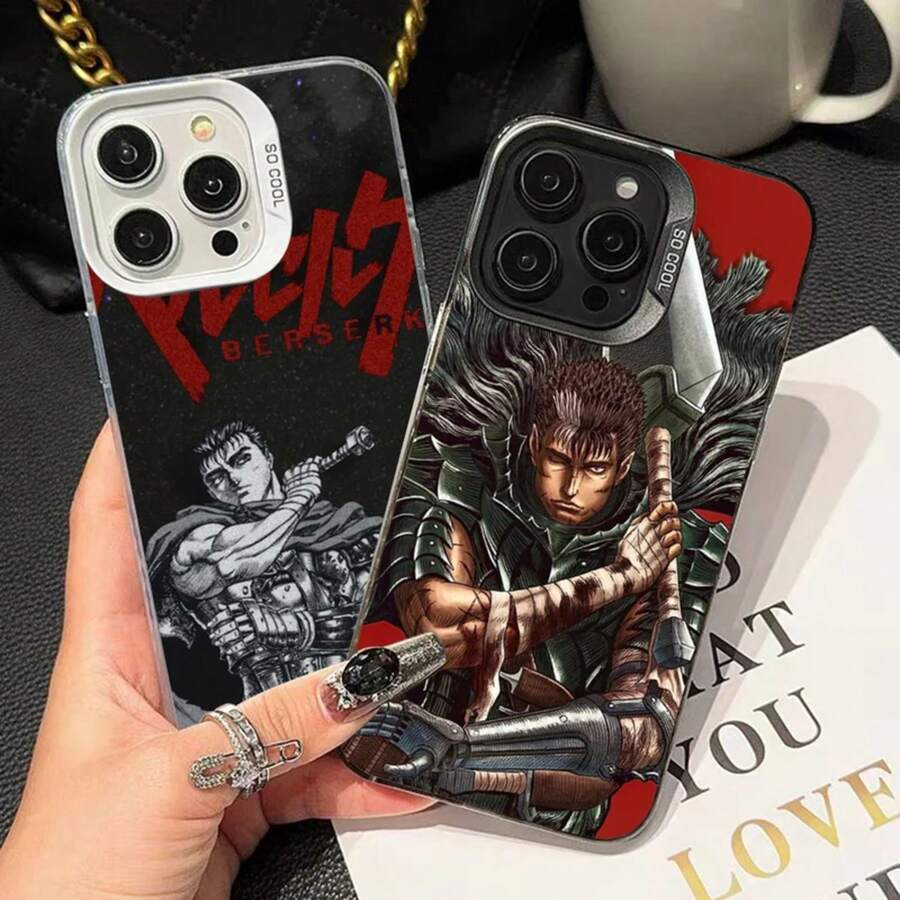 Funda de teléfono  Guts Anime para 17 16 15 14 13 12 11 Pro Max Plus Color a prueba de golpes cubierta trasera plateada - z2 - Ver 1