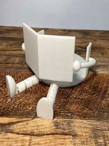 1pc Toilet Reading Paper Towel Holder / Bathroom Toilet Funny Tissue Rack / Home Decor 3D Printed Creative Reading Man Toilet Paper Holder / Living Room Funny Storage Tissue Rack 3D Printed Decor - Multicolor - View 3