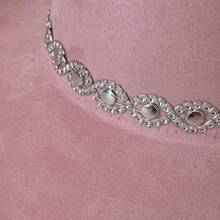 Rhinestone Western Cowgirl Hats Fashionable Elegant Wide Brim Fedora Caps For Women And Men - 粉色 - 查看 6