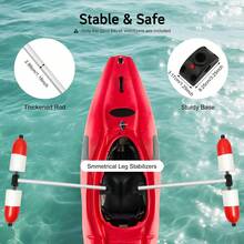 Marine Boat Kayak Canoe PVC Outrigger Arms Stabilizer System Fishing - Red - View 6