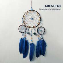 FeelfunFeather 120pcs Navy Blue Goose Feathers 6-8 Inch 15-20cm Decorative Natural Goose Nagoire Bulk Crafts Cosplay Wedding Party Halloween Home Decoration - TỰ NHIÊN - Xem 12