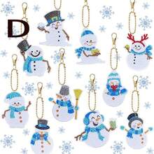 20, Alien Diamond Drawing Keychains, 5D Craftsmanship, Acrylic Material, DIY Mini Diamond Drawing Keychains, Christmas Theme Diamond Drawing Keychains, Premium Diamond Drawing Keychains, Bag Accessories, Backpack Hangers, Gift Selection, Handicraft Beginners