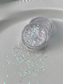 1/4 piezas Decoraciones de arte de uñas con mini estrellas de glitter dorado y plateado holográfico de 1 mm, para decoración de uñas, diseño de joyería de uñas de estilo japonés minimalista y lindo, 4 opciones de color, adecuado para salones de uñas y suministros de uñas - Multicolor - Ver 8
