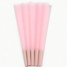 200/100/50/8 lembar Kertas Gulung Cone Warna Pink, Ukuran King Size 4,33 inci/108 mm, Pembakaran Lambat - Berwarna merah muda - View 5