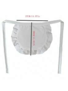 女仆围裙，可爱公主风围裙，软妹洛丽塔日常围兜，厨师围裙 - 彩色 - 查看 4