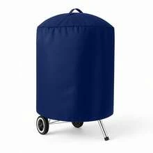 Funda Premium para Asador Redondo 76x71 cm – Impermeable, Resistente al Sol, Lluvia y Viento, Protección Exterior con Diseño Elegante, Alta Durabilidad - Azul Marino - Ver 3