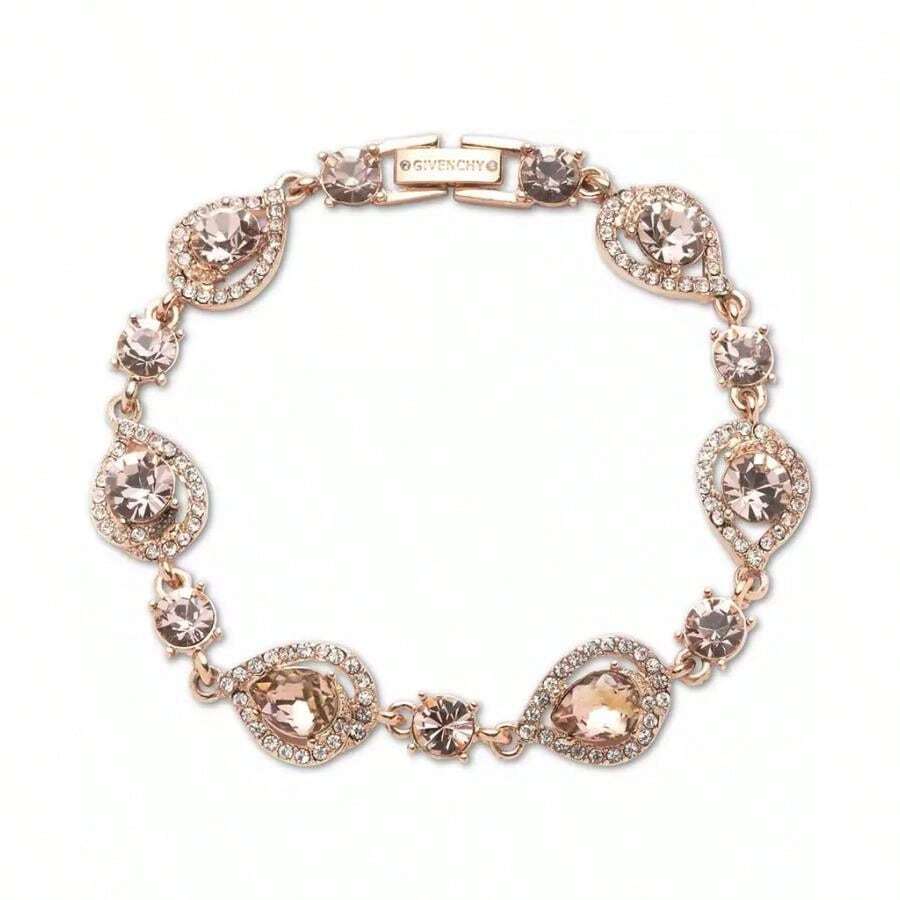 Givenchy Pear-Shape Crystal Orbital Flex Bracelet | - Hồng - Xem 1
