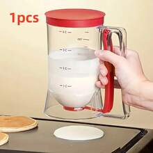 Pancake Batter Dispenser With Precision Pour Spout - One-Button Control Lever For Perfect Pancakes And Mess-Free Baking - Durable Plastic Construction For Home And Professional Kitchens - Đỏ - Xem 10