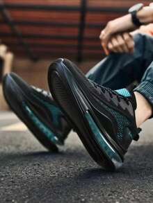 Nuevas zapatillas deportivas para hombre.Zapatos para correr al aire libre para hombres.Zapatos de malla transpirable para hombre., Estilo Moderno, Malla Transpirable, Cojín de Aire para Absorción de Impactos, Antideslizantes y Duraderos - Azul - Ver 7