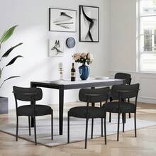 2 Teddybär-Samt-Esszimmerstühle, Schlafzimmer-Lounge-Sessel, minimalistische Esszimmerstühle im europäischen Stil Mit weichen Kissen und Metallbeinen, in mehreren Farben erhältlich Weihnachtsmöbel