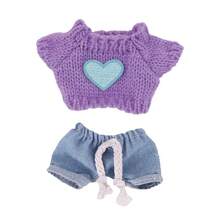 17厘米二代拉布布坐姿派对爱心毛衣+牛仔裤服装吊坠，玩偶服装 - 彩色 - 查看 18